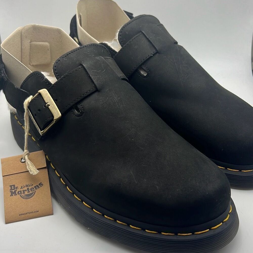 Dr. Martens Jorge II Faux Fur Lined Slingback Mules New in box Men size 12